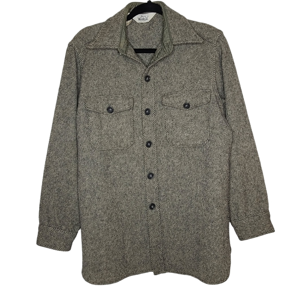 Woolrich Vintage Tweed Wool Shacket Medium